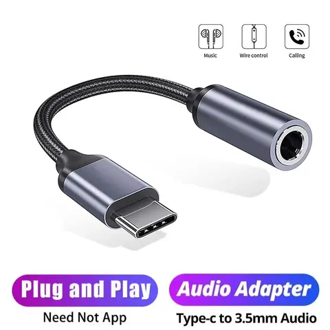 iPhone 15 시리즈 용 USB-C 잭 이어폰 어댑터 케이블 Samsung Xiaomi Type C ~ 3.5mm 헤드폰 AUX 오디오 어댑터 액세서리