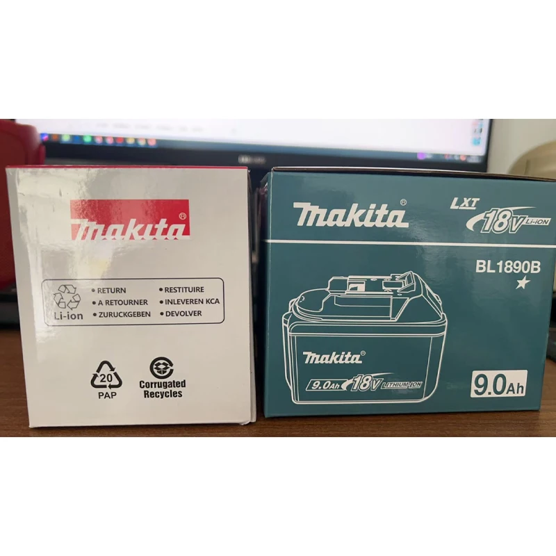 

Genuine 9AH Makita BL1890 Battery Power Tools Li-ion Replacement LXT BL1890 for 18V Screwdriver with BMS 18v Battery