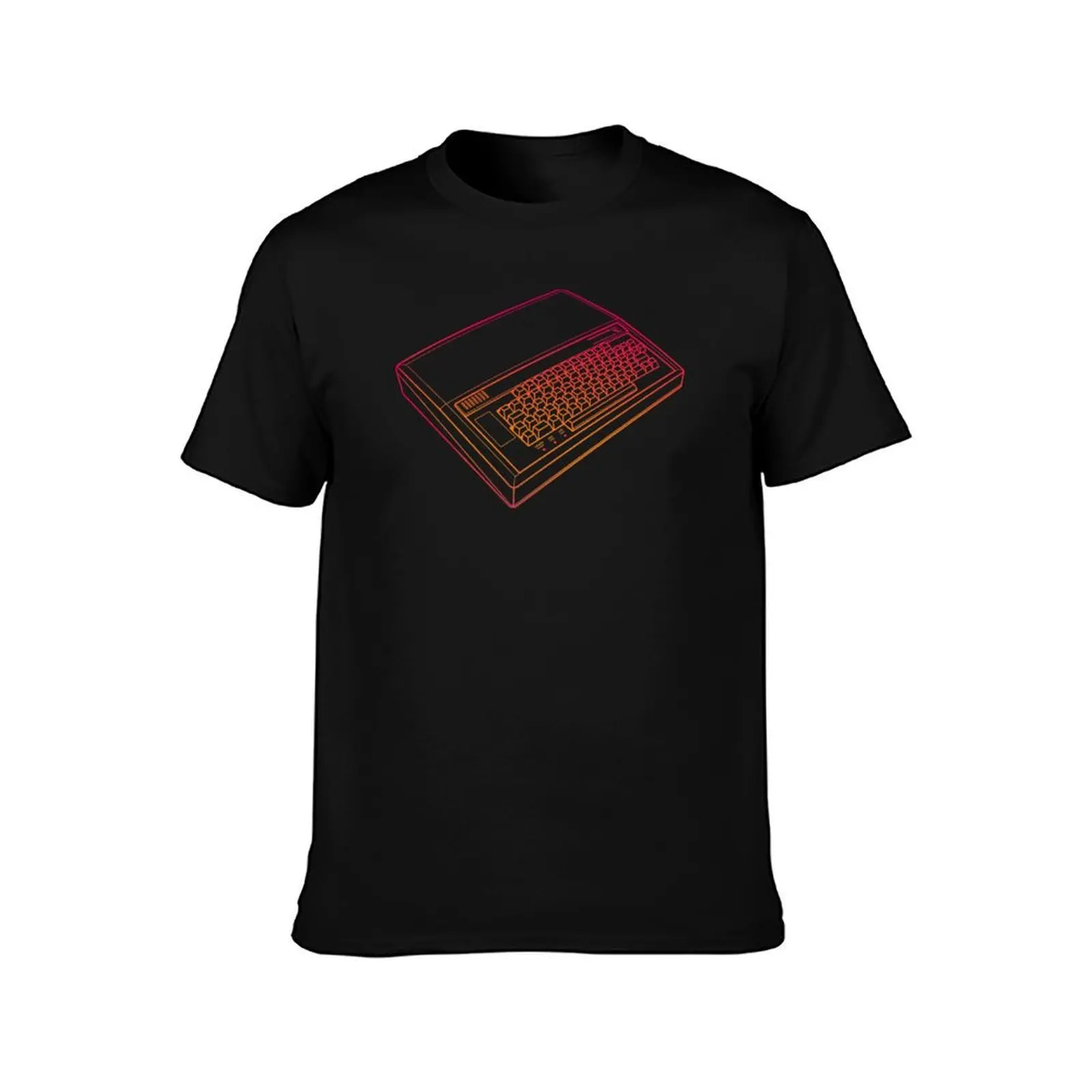 BBC Micro T-Shirt, Summer Casual Cotton Tee, Oversized Streetwear Tops, Vintage Graphic Print, Loose Fit Short Sleeve