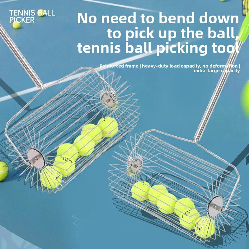 stainless-steel-roller-type-tennis-ball-retriever-lightweight-table-tennis-ball-picker-golf-ball-pickup-roller