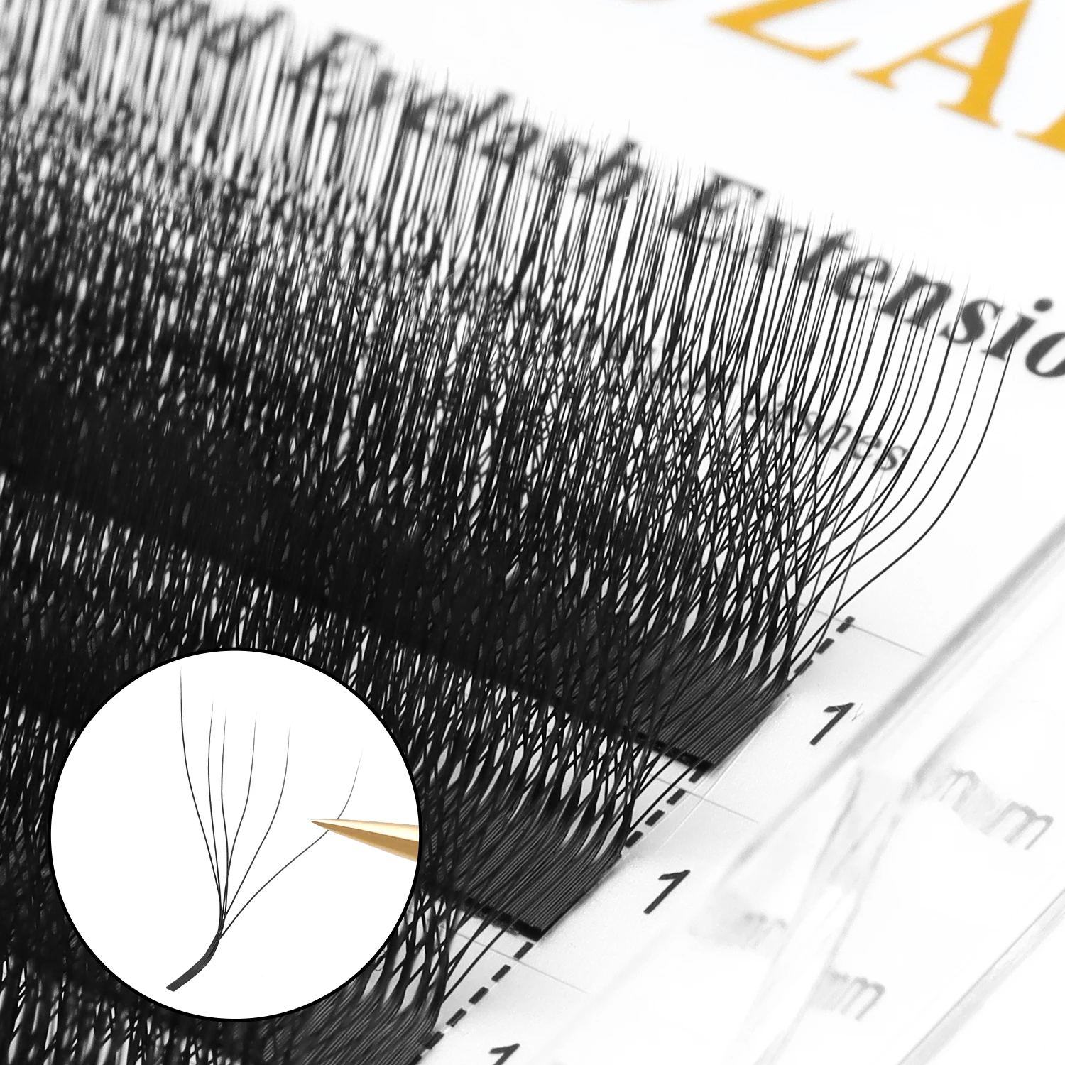 XIUSUZAKI L/LU/M Curl 6D W Eyelash Extension Premium Mink Soft Natural False Lashes Premade ปริมาณพัดลมขนตาแต่งหน้าเครื่องมือ