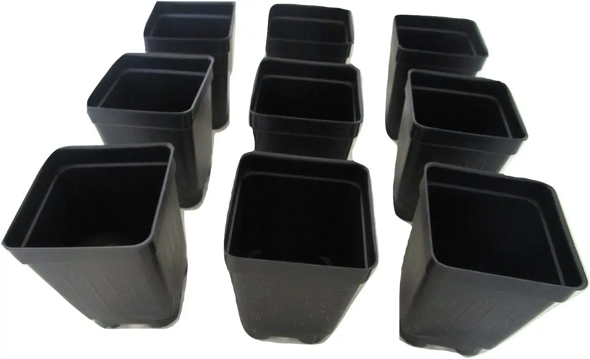 

2.5" Square Extra Deep Landmark Nursery Pots - Press Fit (100)