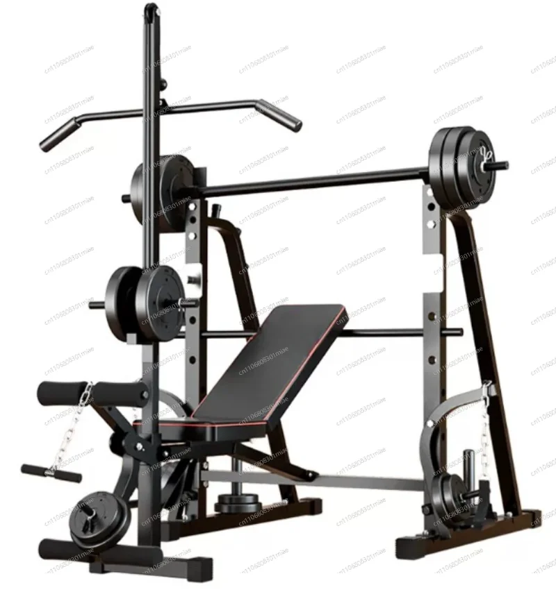 Squatting Equipment Multifunctional Weightlifting Rack Bench Press Barbell Bed Deep Fitness Rack Barbell Rack Set Home Fitness