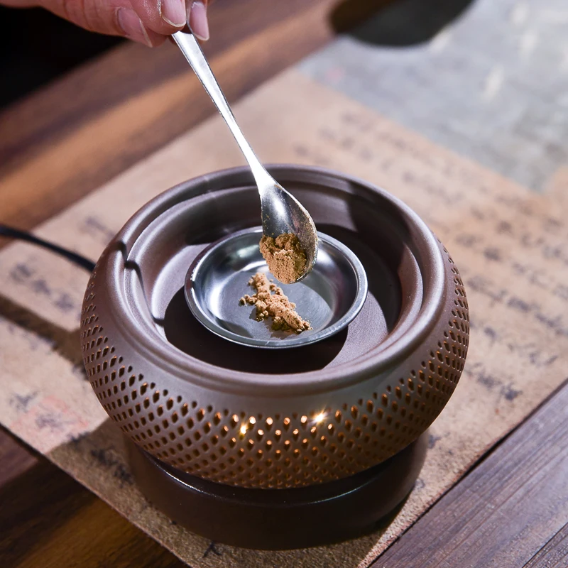 

Gift set Electric incense burner with timer Ceramic incense Frank incense burner Resin burner Essential oil lamp