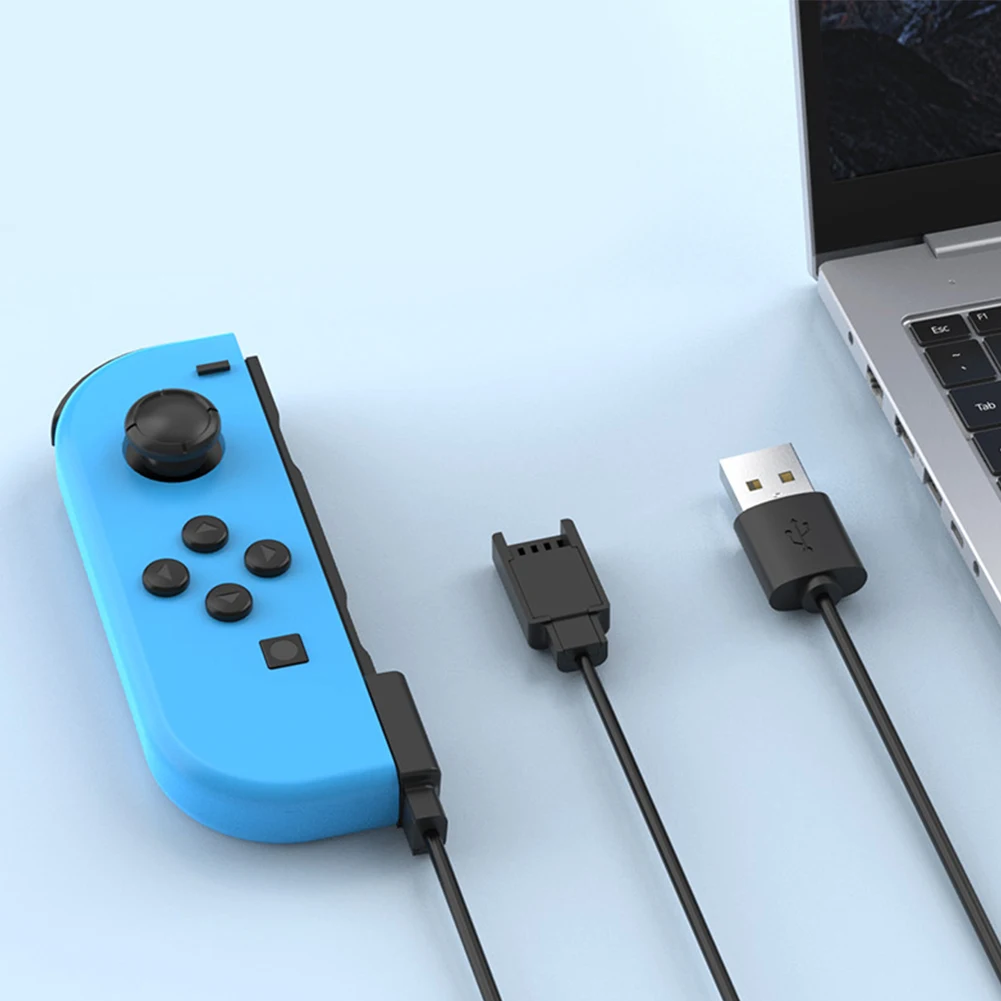 كابل شاحن USB لوحدة تحكم Joycon 2 في 1 كابل شحن كابل شاحن محمول لشاحن وحدة التحكم التبديل