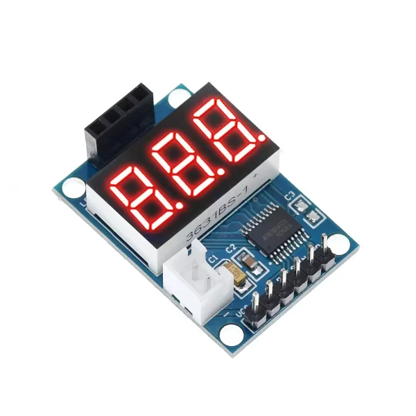 Ultrasonic ranging module HCSR04 test serial port output digital tube display rangefinder