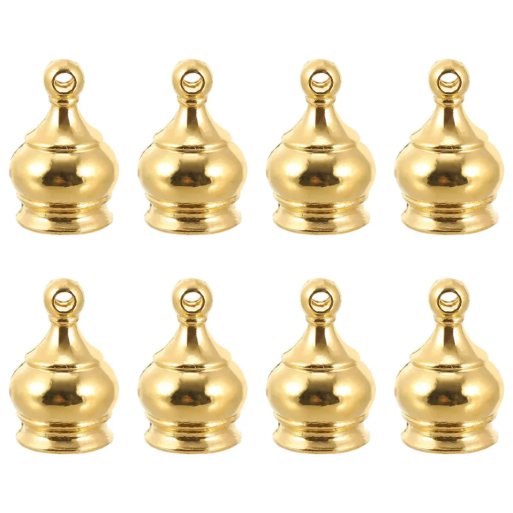 

8 Pcs Decorative Nut Crown Shaped Screw Caps Zinc Alloy Lamp Finials for Lighting Accessories Bedroom Living Room Study