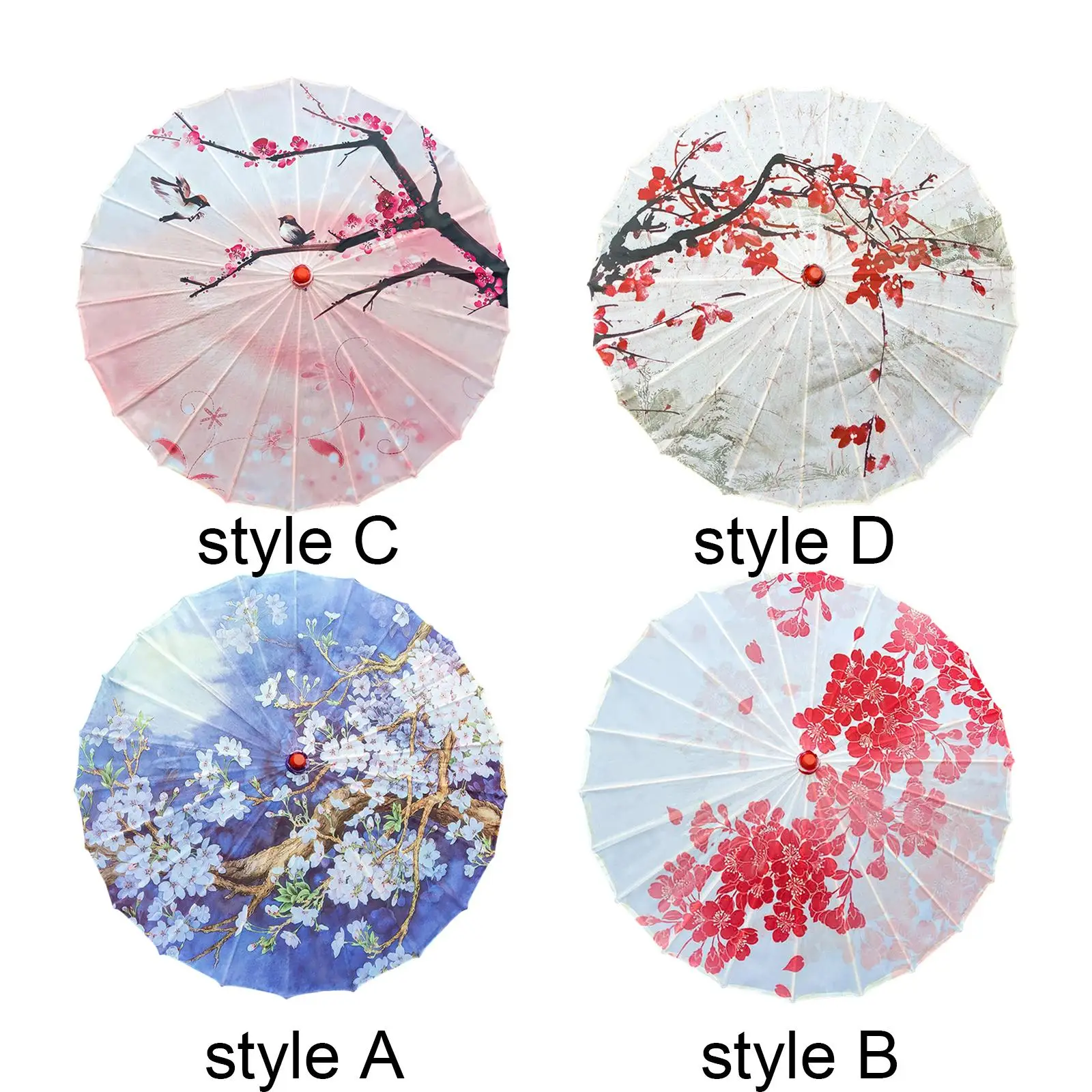 Chinese Oiled Paper Umbrella Japanese Women Decorative Umbrella for Costumes Photography Bridesmaids Party Scenery