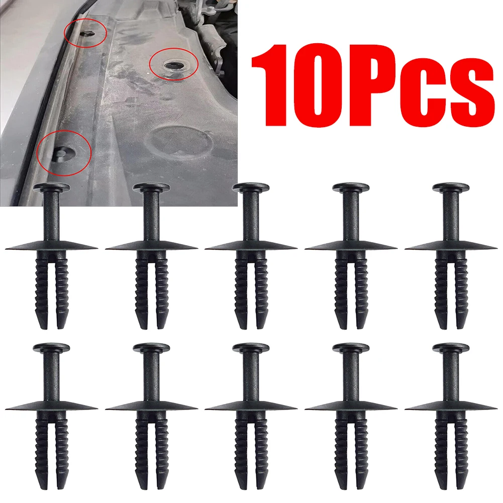 10Pcs Car Bumper Trim Door Wheel Arch Clips For BMW 3 5 And 7 Series After 1995 Car Engine Lower Guard Plate Expansion Buckle