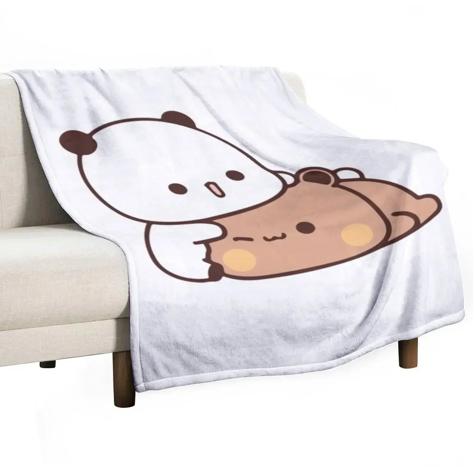 

Bear and Panda Bubu Dudu Balloon Throw Blanket for babies Plaid Shaggy Blankets