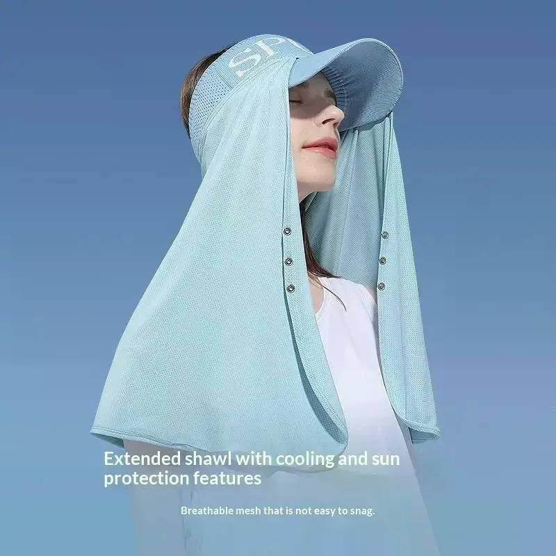Breathable UV Protection Sun Hat With Removable Face Neck Cover For Outdoor Hiking Fishing Summer Use