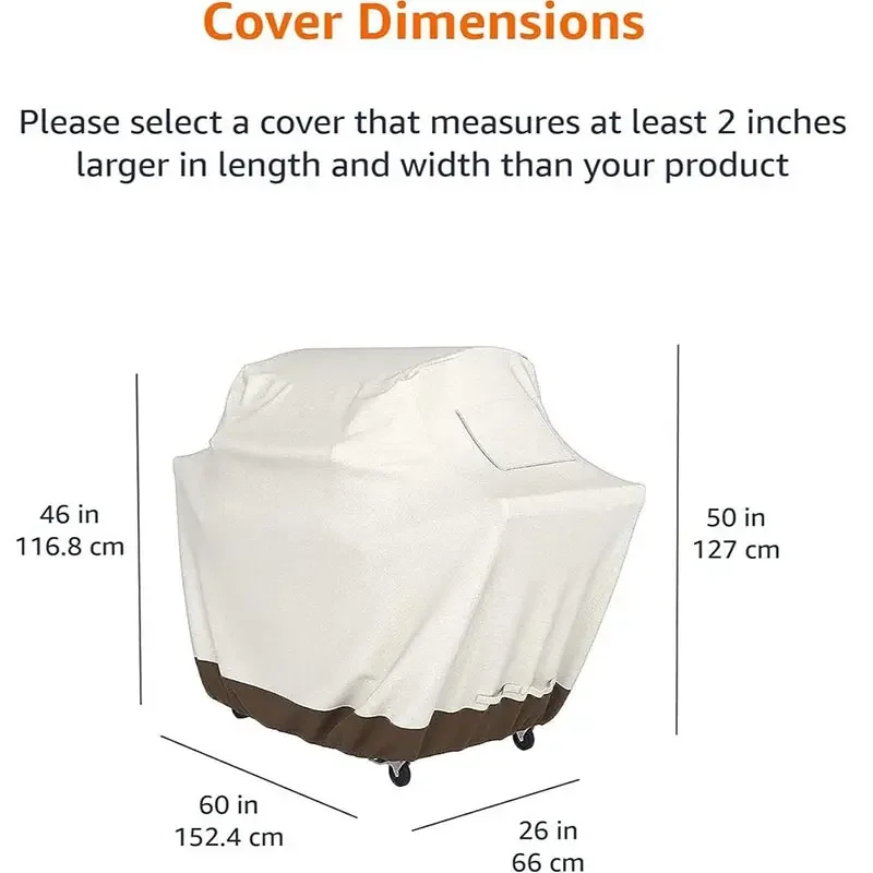 210D Oxford BBQ Cover,Outdoor Grill Cover All-Season Universal BBQ Hood ,Suitable for Camping and Barbecue Essential Accessories - view 3