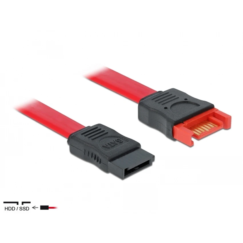 2pack SATA 6 Gb/s Verlängerung Kabel 15cm ~ 1m gelb