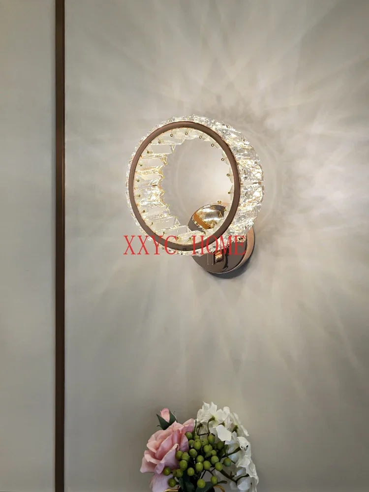 

Bedroom, bedside, crystal wall lamp, living room decoration, TV background wall, aisle, LED lighting fixtures
