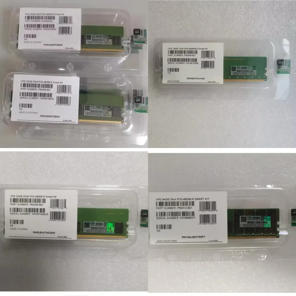 New DDR5 32GB 4800 P43328-B21 P50310-B21 P50311-B21 P64339-B21 P64706-B21 RAM Server Memory Module