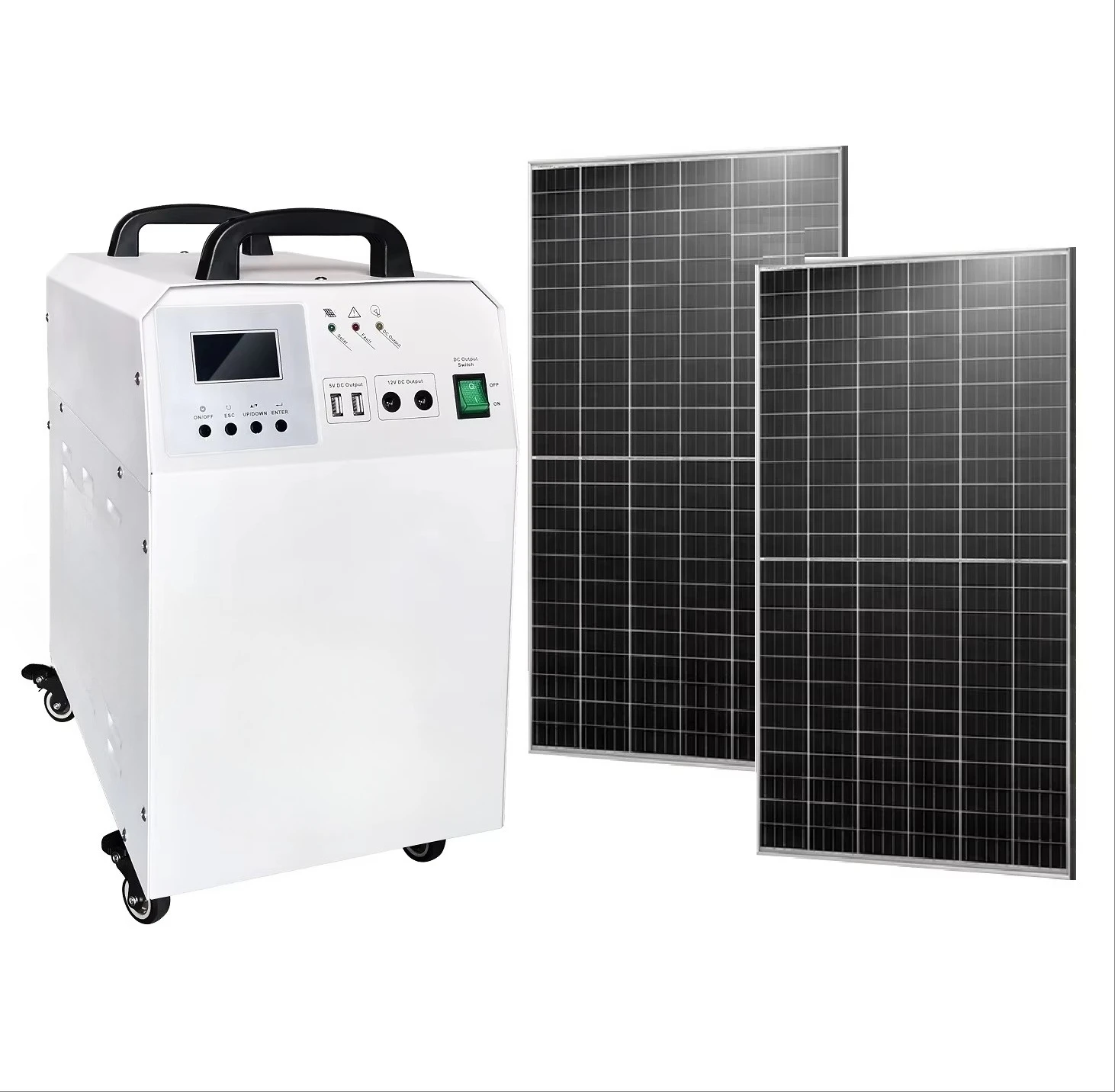 

6000 Watt Portable Solar System SG1230 12V/24V 12.8V/25.6V 600AH Solar Generator Solar Battery LifePo4