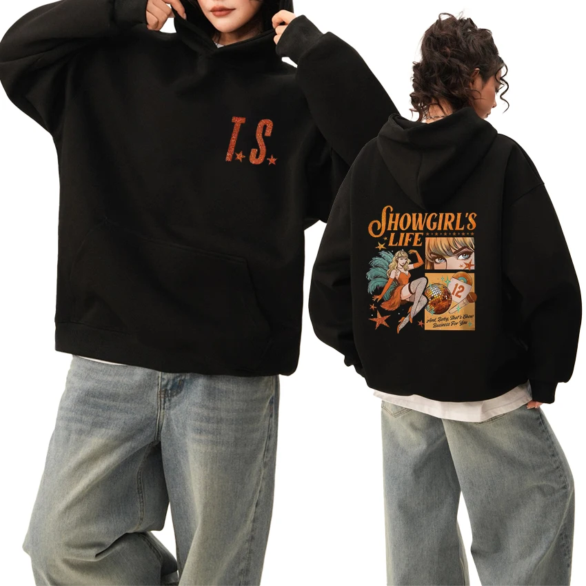 

Hot Sale The Life of A Showgirl 2025 New Album Double Sided print Hoodie Unisex fashion Y2k pullover Men women Fleece Sweatshirt