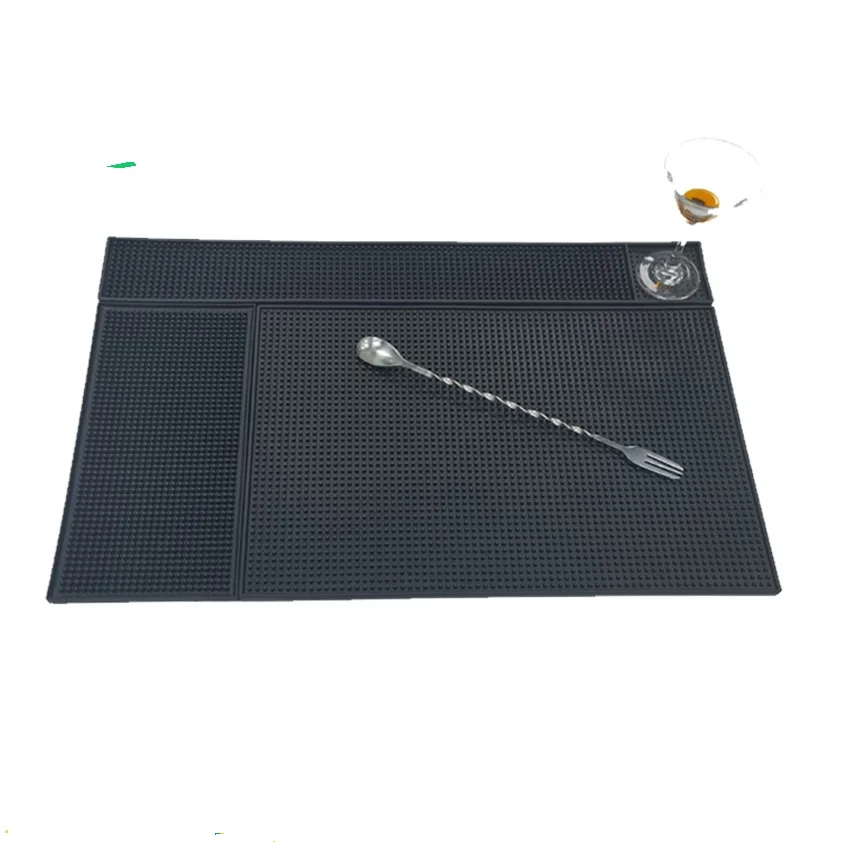 

Soft Black Bar Mat Rubber Bar Service Spill Magic Mat Rubber Bar Mat Bar Runner Glass Drip Tray Beer Drink Rail Bars Service Mat