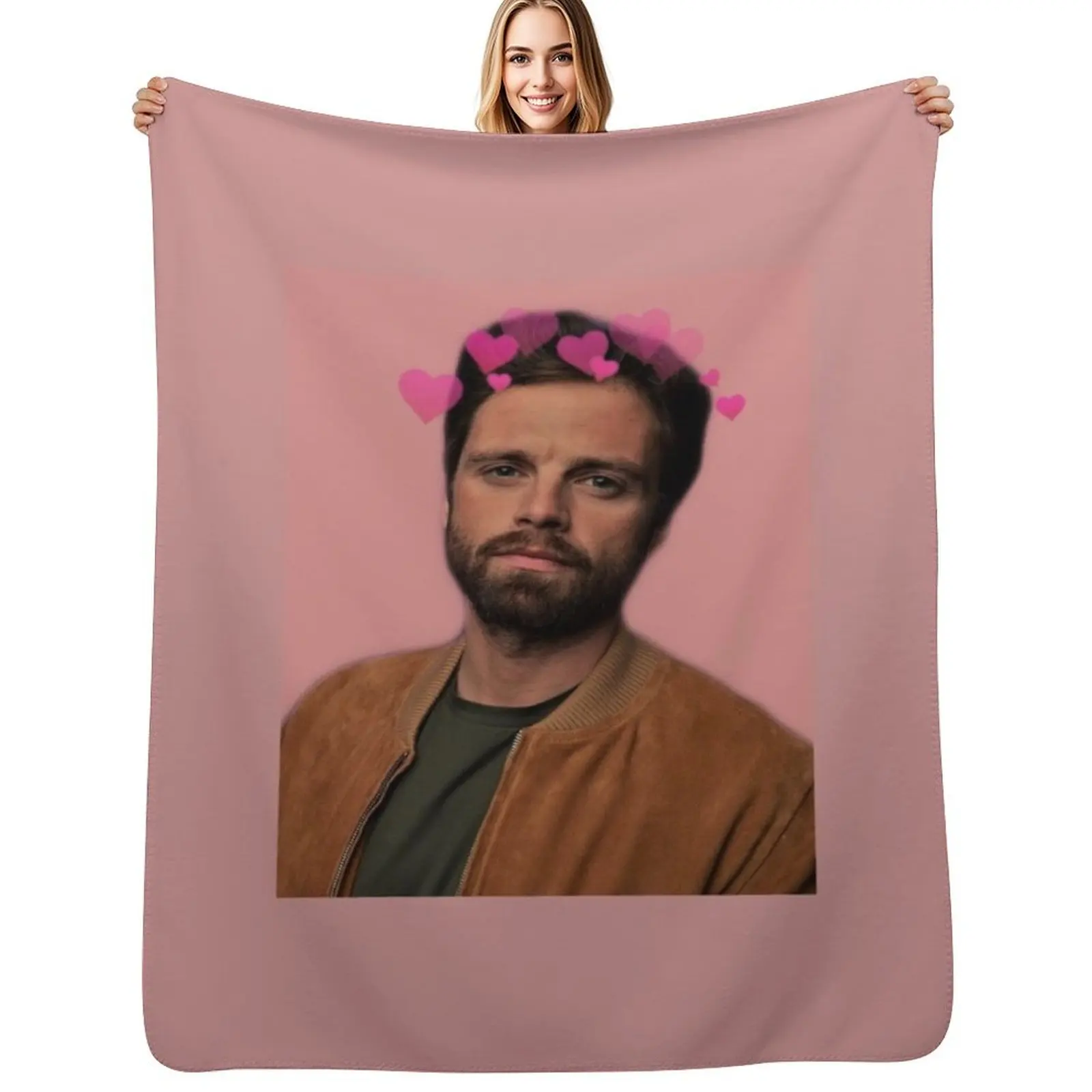 

Sebastian Stan Throw Blanket Cozy Home Blanket Gift for Christmas Holiday