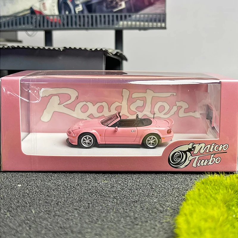 1:64 Scale Diecast Alloy Mazda MX5 RB Wide Body Supercar Pink Limited Edition Model Classic Adult Toy Souvenir Static Display