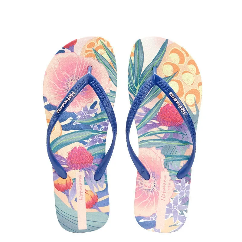 

2026 Women's Flip Flops Anti Slip Clip On Slipper Outdoor Beach Slippers Wearing PVC Sandals And Slippers Outside