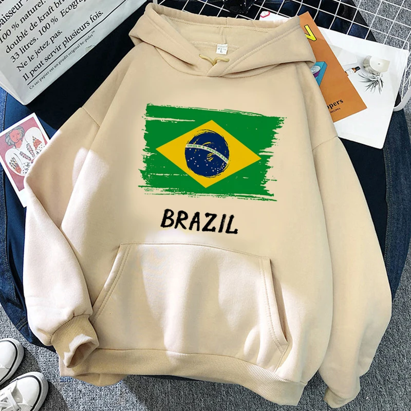 brazil hoodies male graphic y2k aesthetic men clothing hoddies Korea