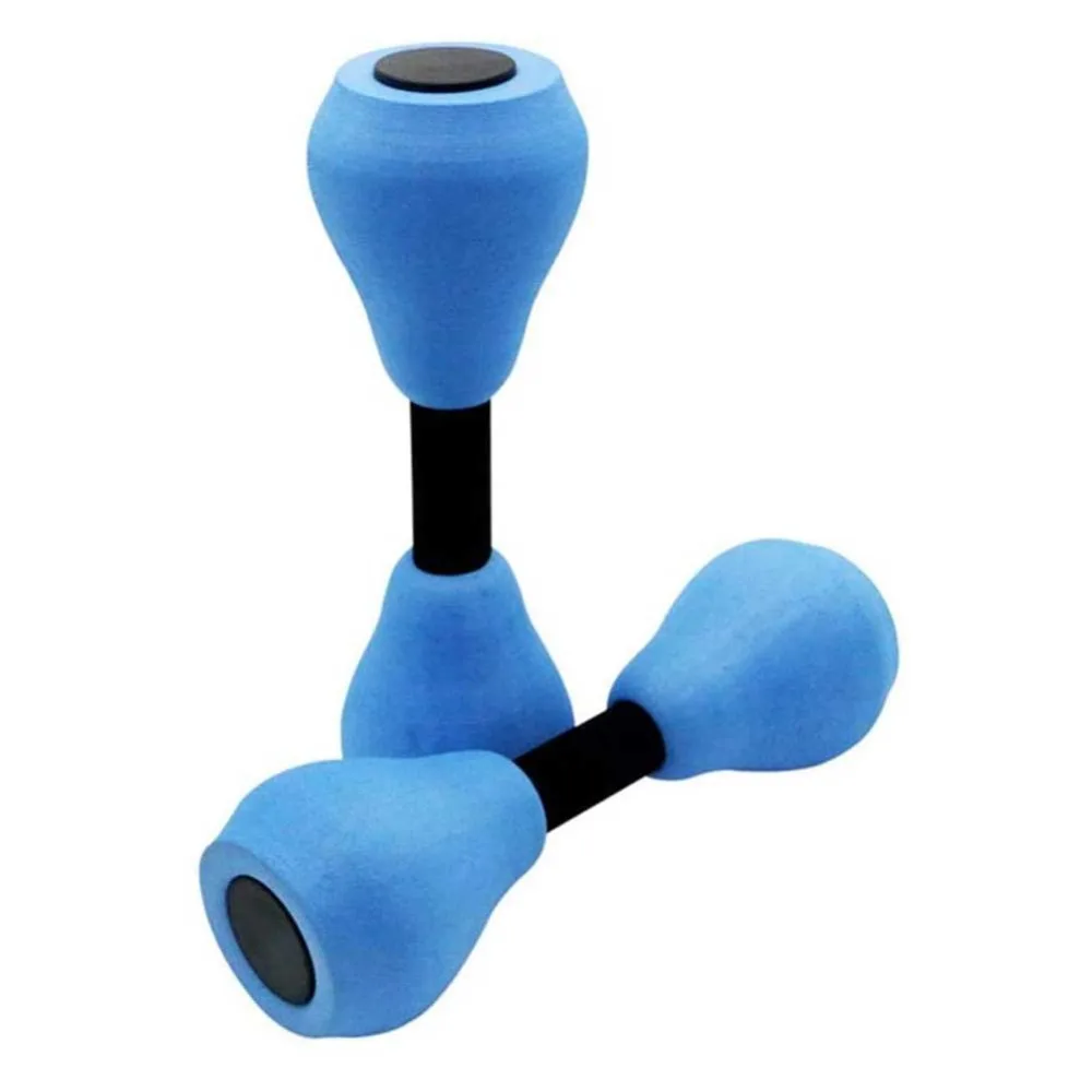 2PCS Durable EVA Aquatic Exercise Dumbbells 28.5cm Non-Slip Grip Hand Weights Set Pool Resistance Gear for Swimming Pools Spas