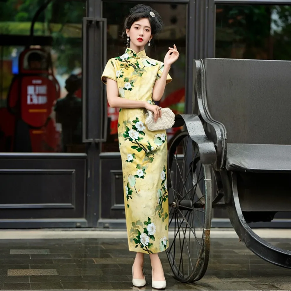Robe Qipao pour femmes, vêtements de mode, style ethnique, costume de fête, Hanfu, Cheongsams, style chinois, été