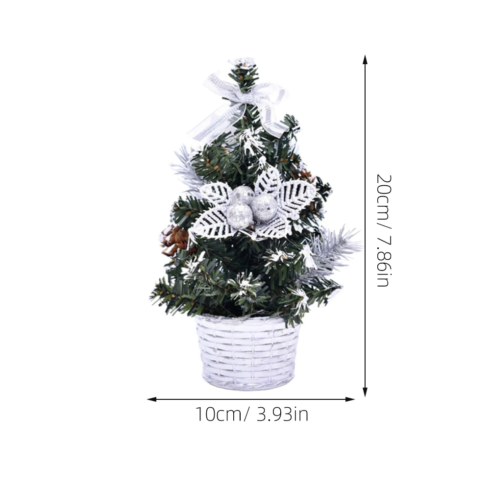 

2 Pcs Christmas Tree naments Cute Shaped Desktop Decorations for Christmas Party New Year Festive Atmosphere Gifts