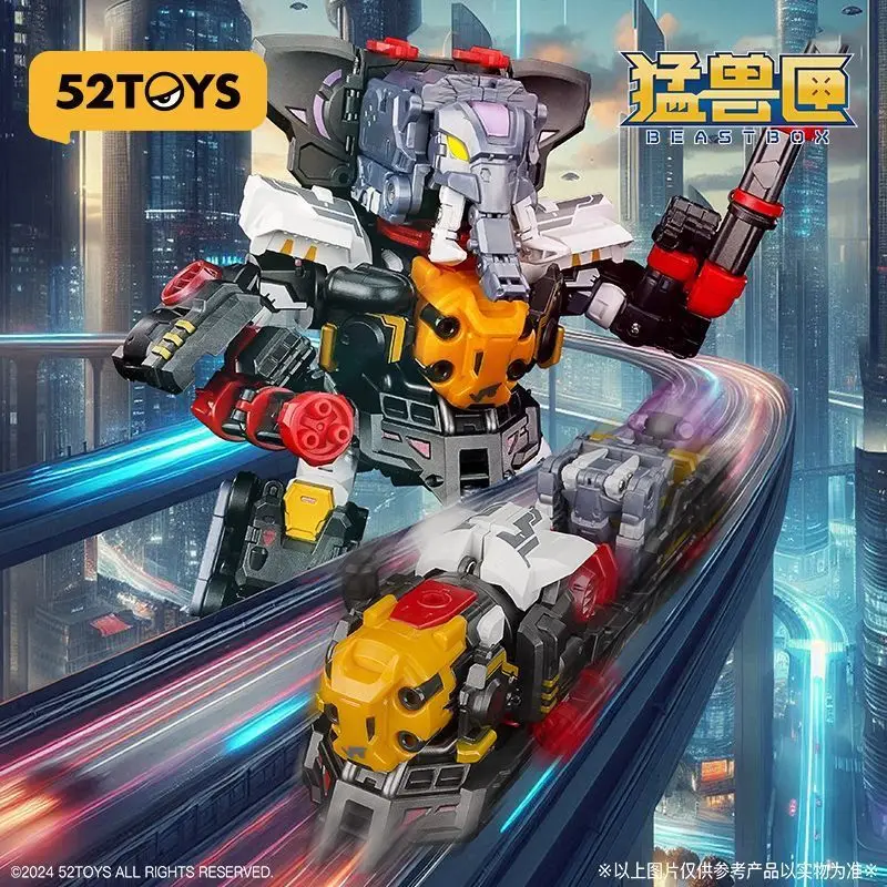 Original 52toys Beastbox Bmm-01 Psychotrain Deformation Robot Converting In Mecha And Cube Action Figure Collectible Toy