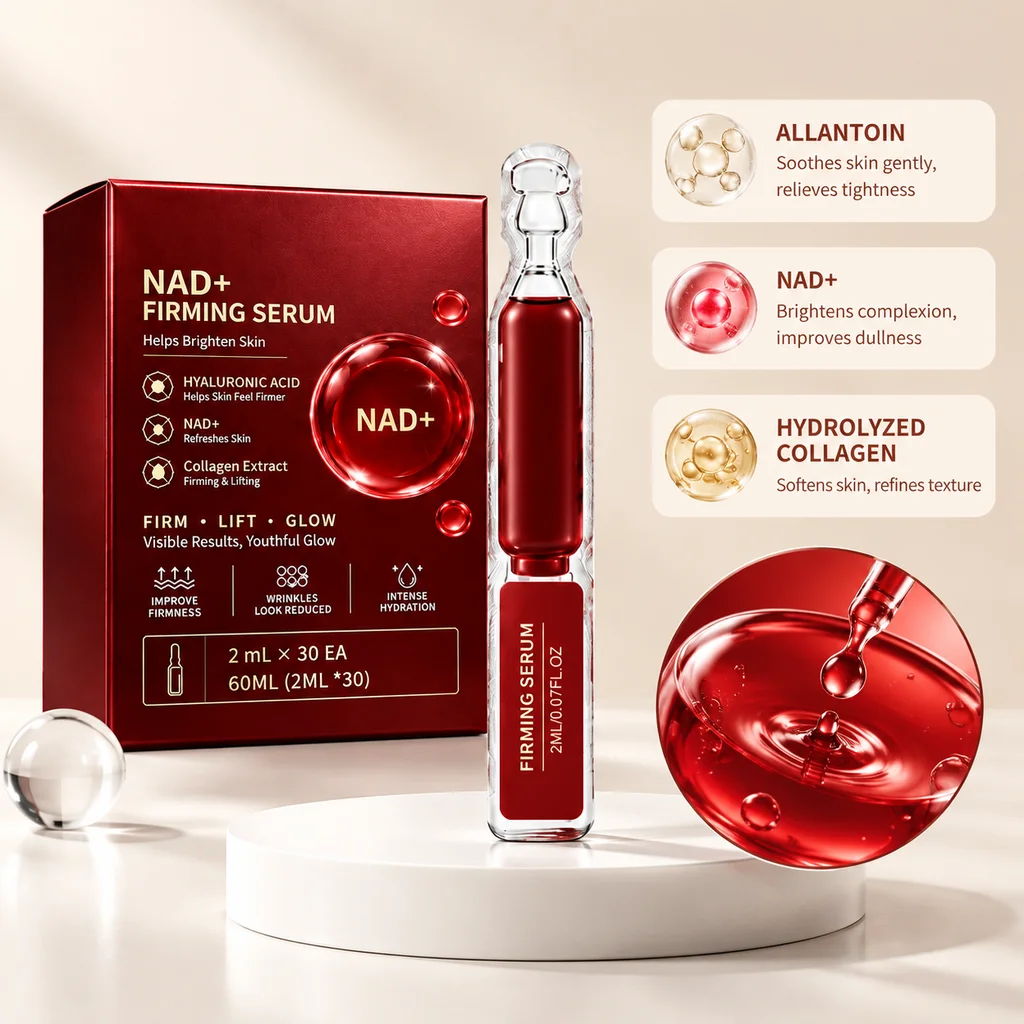 NAD+ EGF Firming Ampoule Serum 30 Vials, Collagen Extract, Lifting, Moisturizing Brightening Korean Face Care