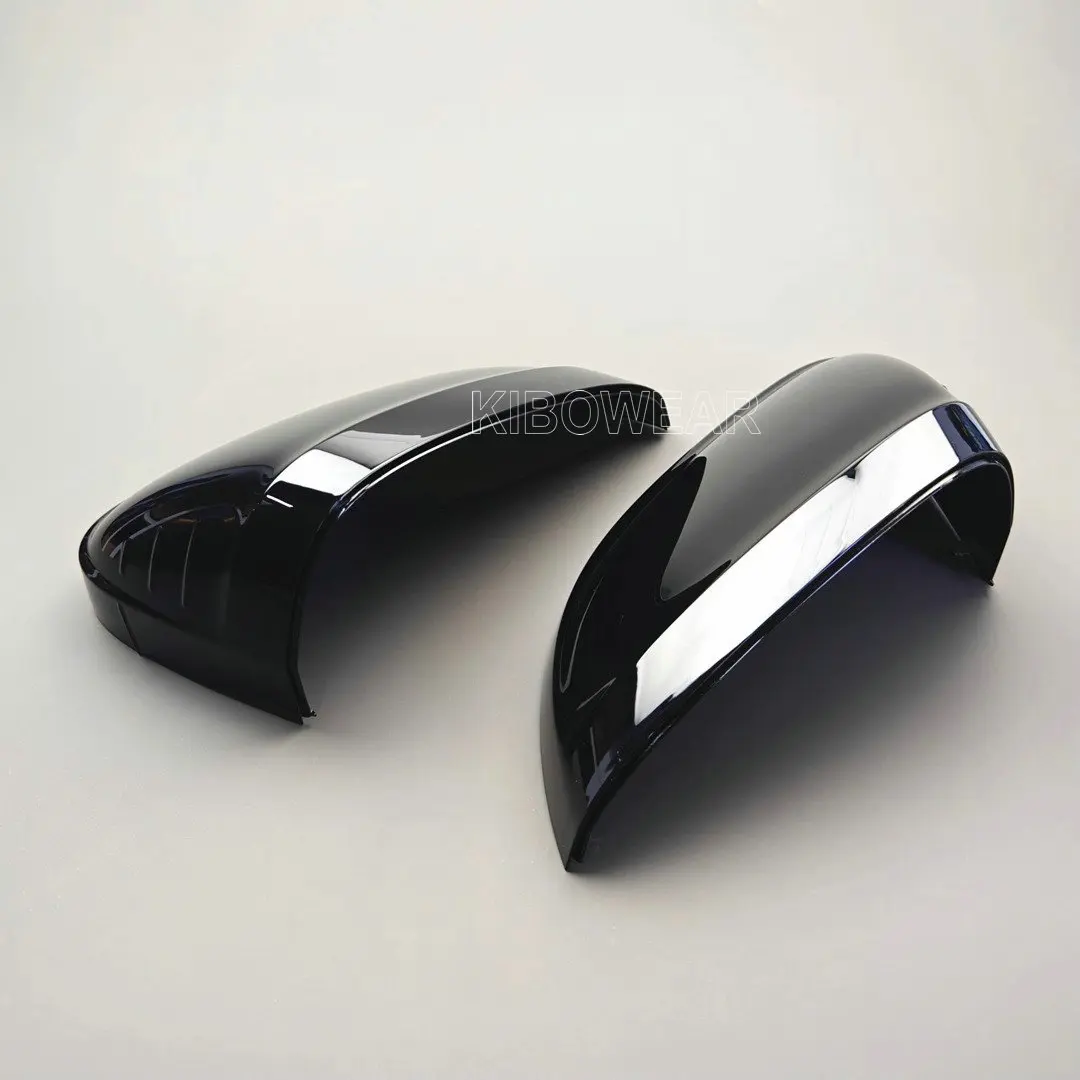 2pc Black Side Wing Mirror Caps For Audi A4 A5 B9 2017 2024 S4 S5 RS5 allroad Quattro replace Covers Glossy Pearl 2020