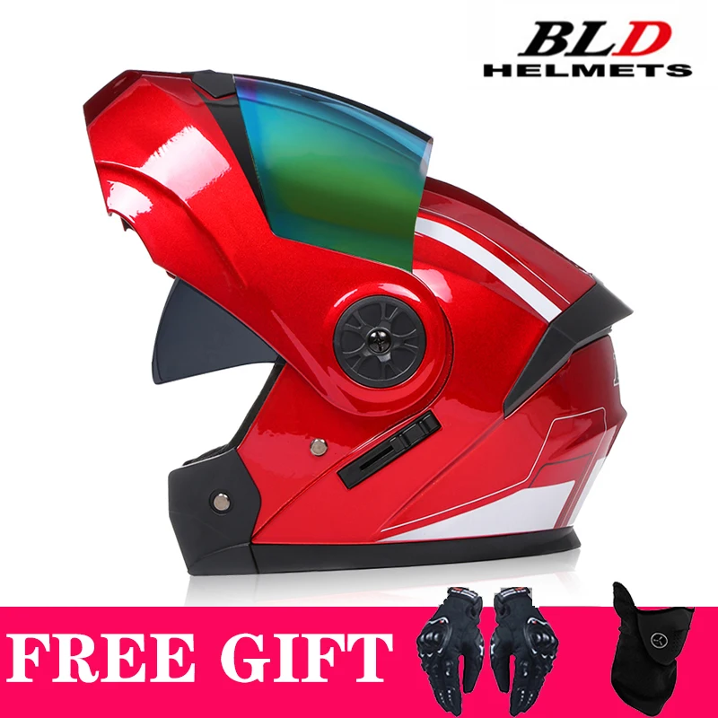 

Latest BLD-161 Genuine Motorcycle Helmet Moto Capacete Dirt Bike Helmet Full Face Modular Cascos Para Moto Flip Up Racing Casque