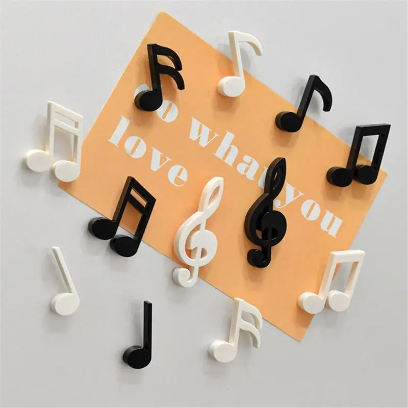 Musical Note Fridge Magnet Refrigerator Magnetic Photo Message Sticker Note Stick Office Home Kitchen Decoration Gift