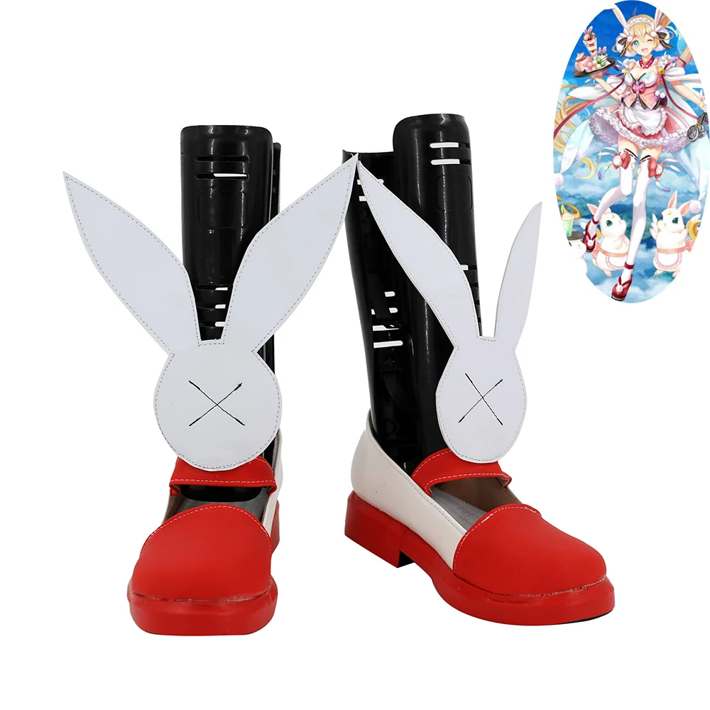 

Colopl RUNE STORY White Cat Project Tsukimi Yozora Shoes Cosplay Women Boots