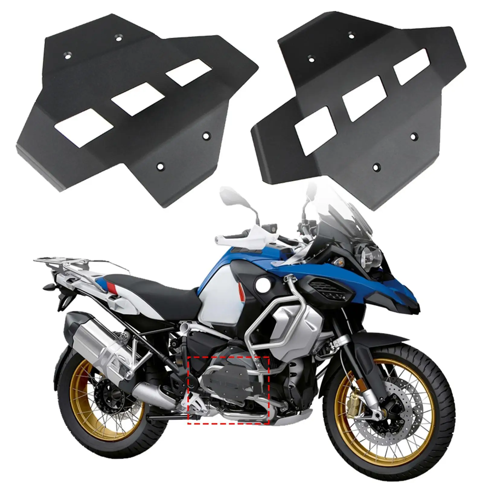 

2x Engine Cylinder Head Guards Shield Guard Replacement Motorcycle Engine
