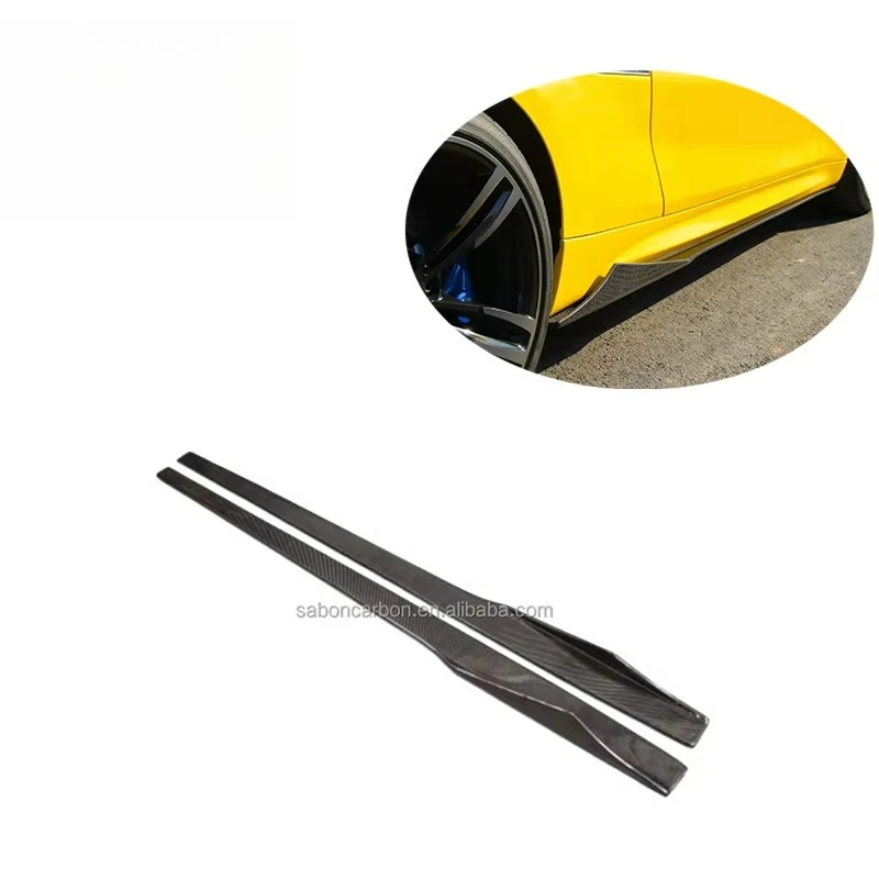 MTC Style Lightweight Carbon Fiber Universal Side Skirts Extensions for F87 M2 M2C 2016-2022