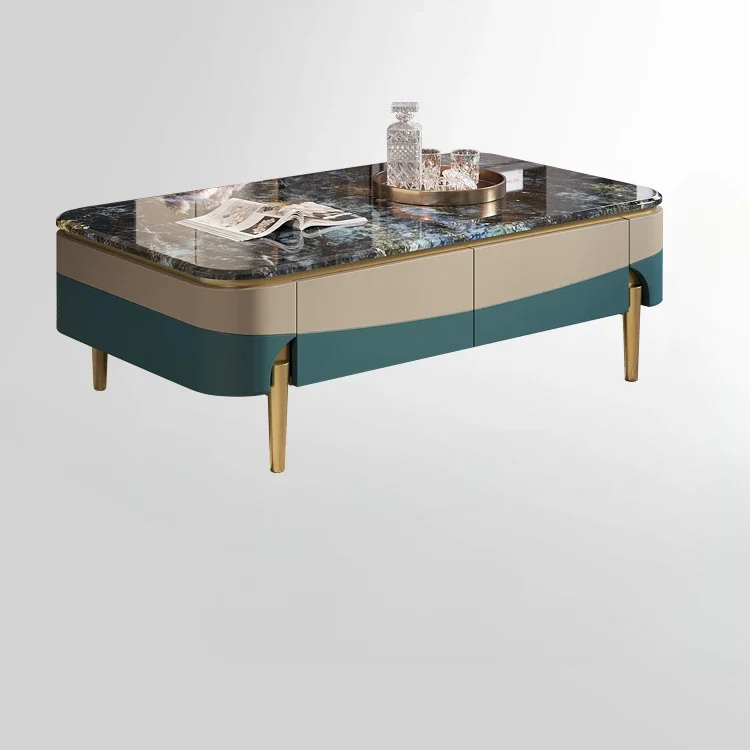 

Light luxury coffee table, postmodern model room, living room furniture, Italian high-end fashion marble