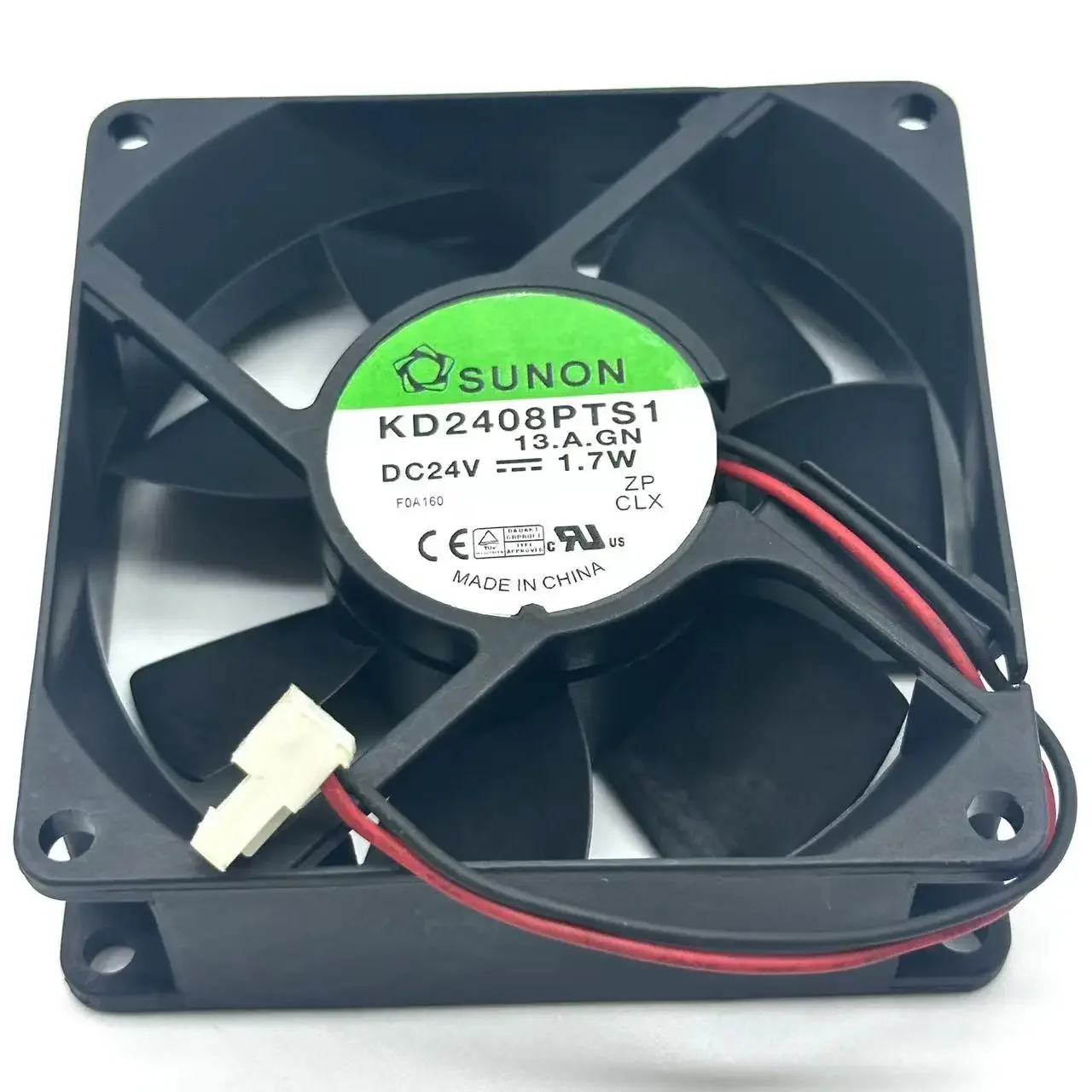 SUNON KD2408PTS1 13A.GN DC 24V 1.7W 80x80x25mm Server Cooling Fan - Low Power Consumption Compt Size for Efficient Heat Dissip
