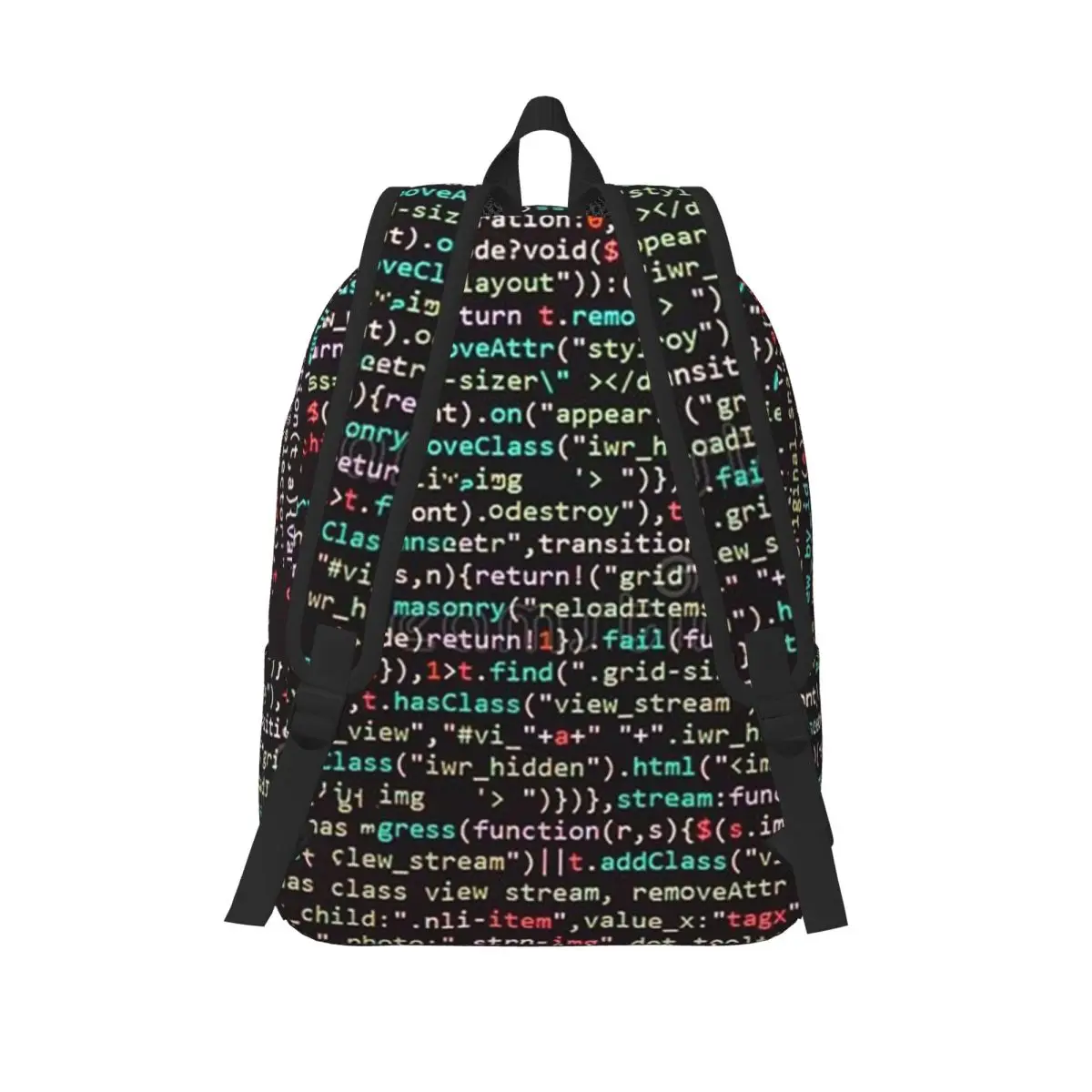 Java Script Code Student Backpack School Bag Hiking Travel Daypack for Boys Girls Fashion Bookbag Shoulder Bags