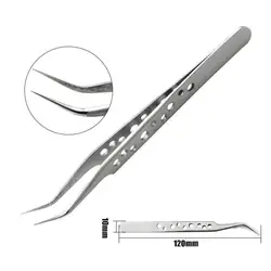 Stainless Steel Tweezers Set Precision Industrial Tweezers Anti-static Magnetic Forceps Soldering Phone Repair Hand Tools Sets