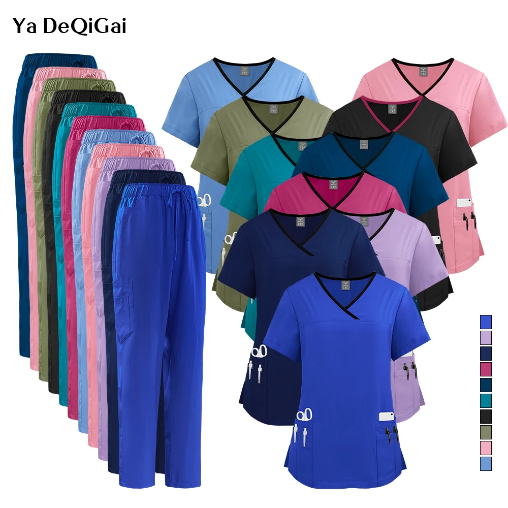 

Wholesale Hospital Surgical Gown Lab Set with Pockets Medical Clinical Workwear for Women Dental Veterinary Nursing Work Clothes