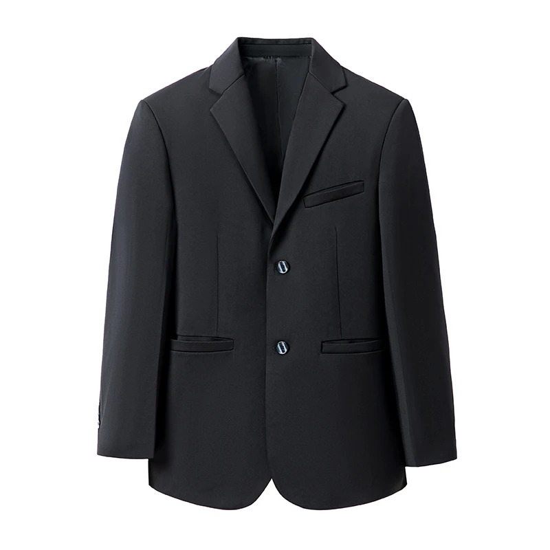 

Мужской повседневный блейзер 2026 года: весенне-осенний деловой пиджак в корейском стиле для мужчин среднего и молодого возраста, однотонный, модный костюм