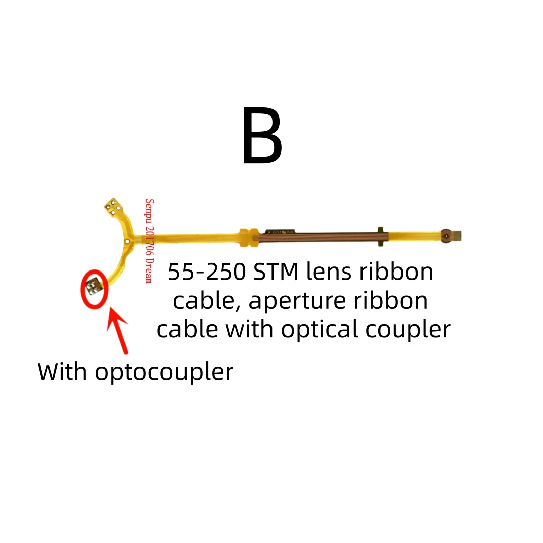 or Canon EF‑S 55‑250mm STM Lens Aperture Vulnerable Flex Ribbon Cable Blank Flex & With Optocoupler Lens Repair Spare Replacemen