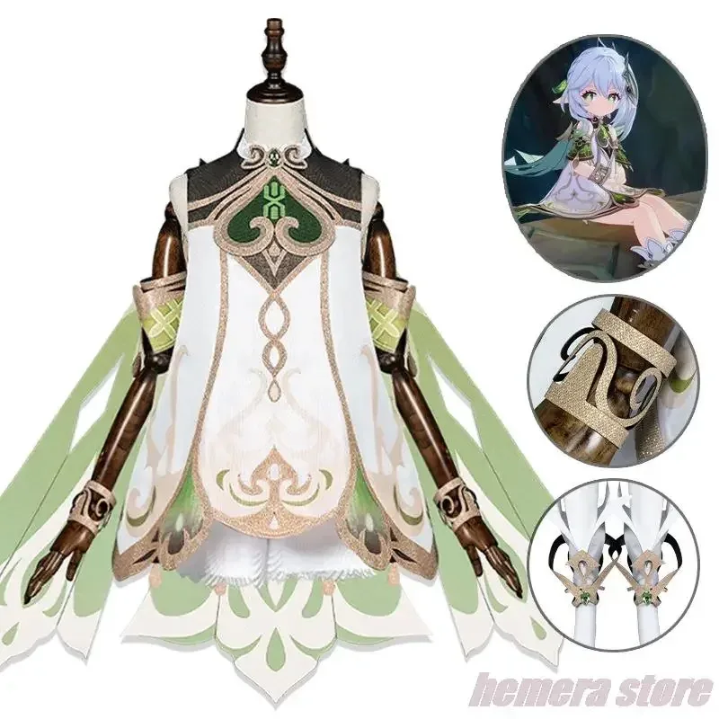 

New skin Nahida lesser Lord kusanali Nahida cosplay costume girls' dress wig set Halloween party costume