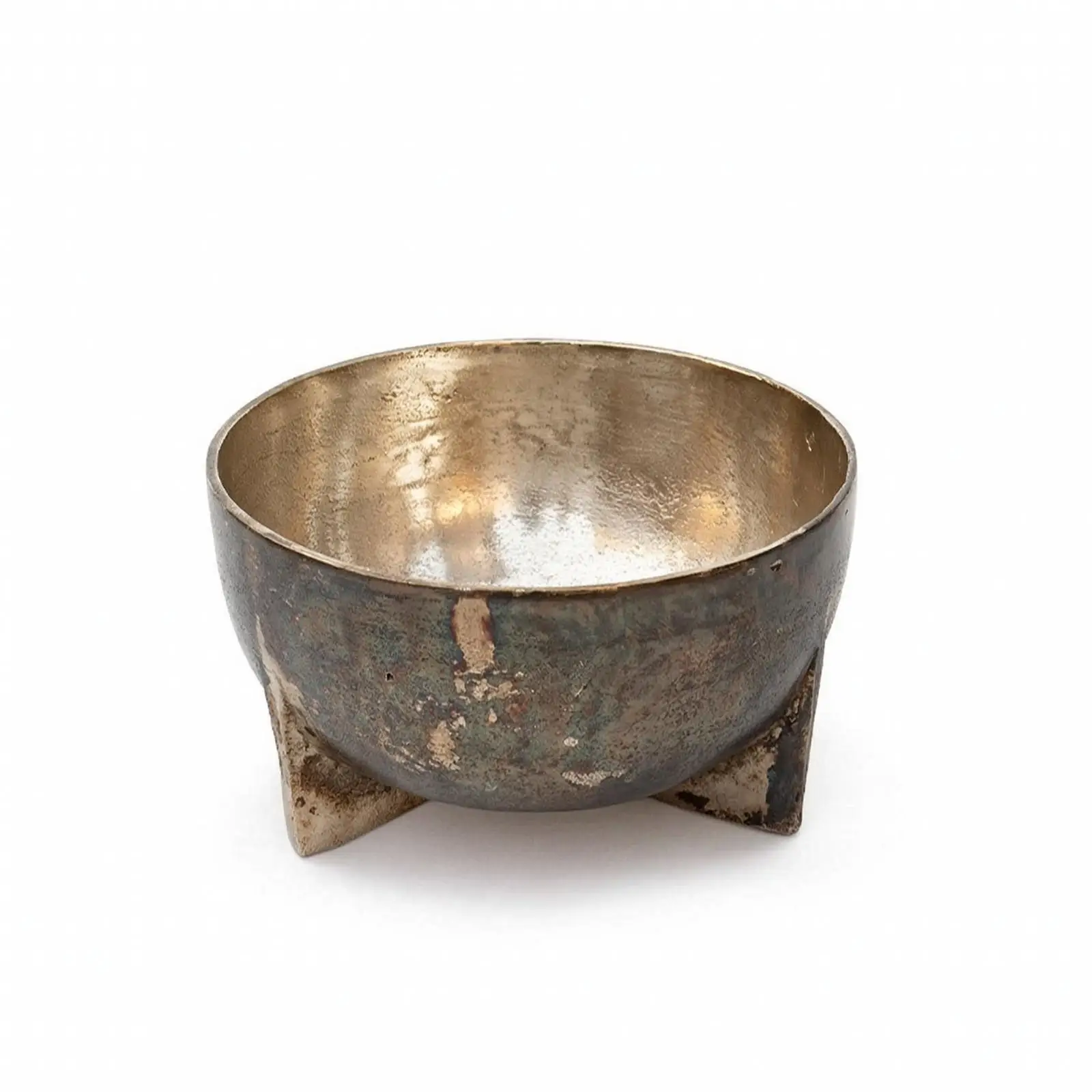 Decorative Tray Rustic Modern Hammered Long Dish Luxury Decorative Platter for Organizing Small Items at Home