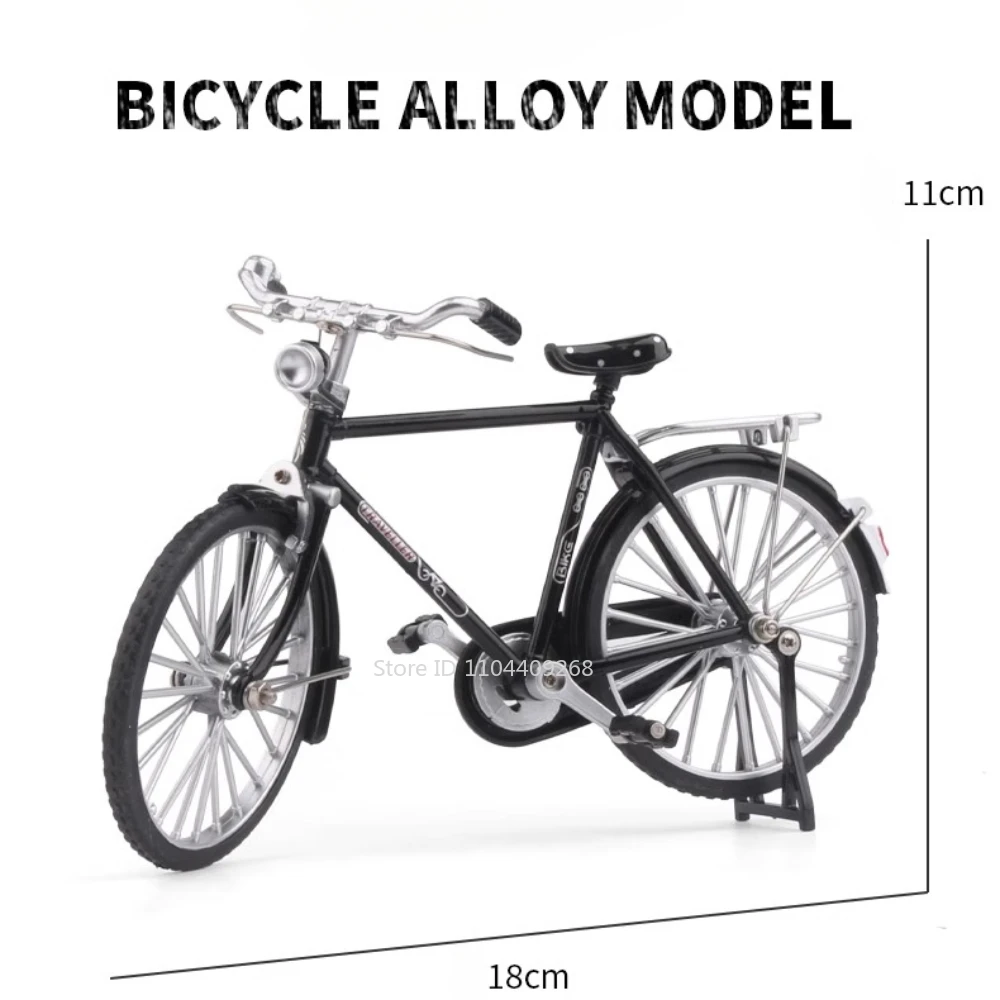 Escala 1:8 retro bicicleta mountain bikes diecast modelo brinquedo liga pneus de borracha simulação modelos de bicicleta coleção presentes para meninos
