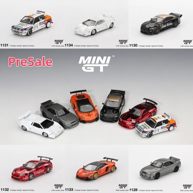 

[Предпродажа] MINI GT 1:64 Skyline Shelby GT500 Delta HF Supra A80 Top Secret GT-300 Aventador Countach 25th литая под давлением модель автомобиля
