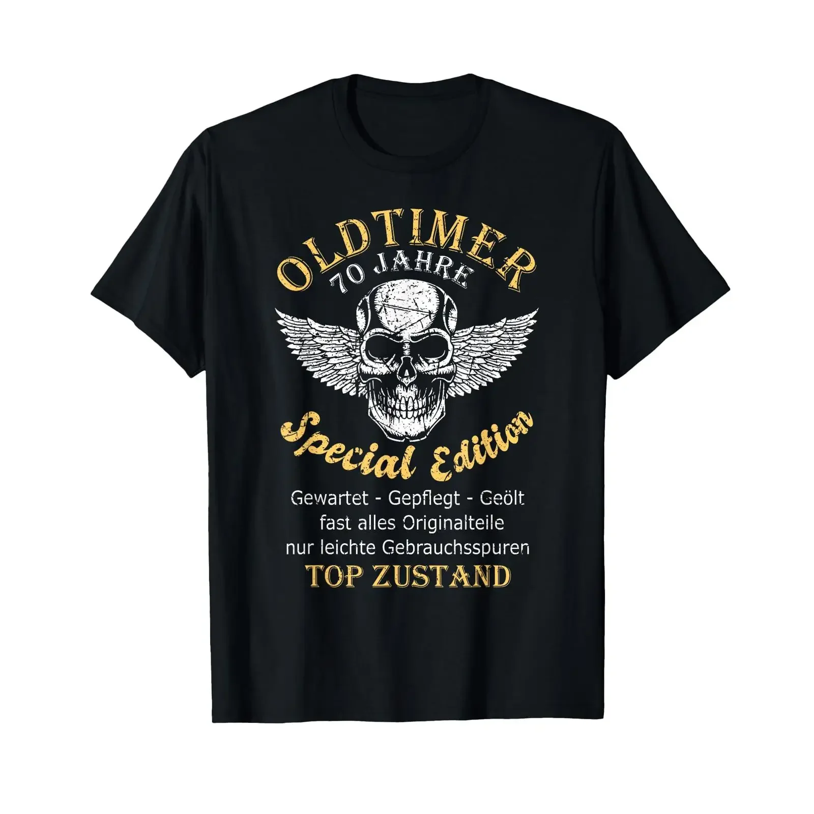Men's 70th Birthday Oldtimer Father Man 70s Dad 70 Years Grandpa T Shirt vintage Washed designer clothes Slightly