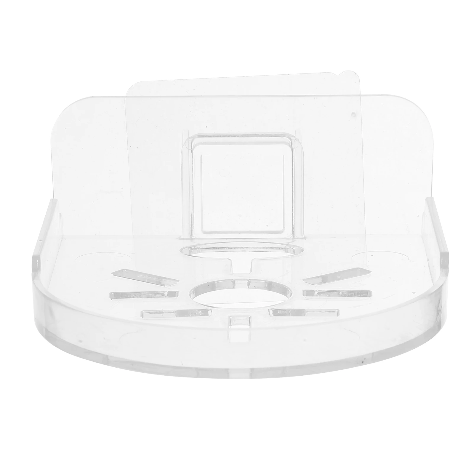 

2pcs Wall Mount Shelf Acrylic No Drill Small Floating Shelves For Camera Speaker Monitor Support Stick On Wall Bedroom Kitchen